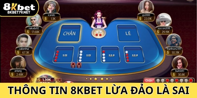 8Kbet lừa đảo? Thông tin thất thiệt làm ảnh hưởng uy tín